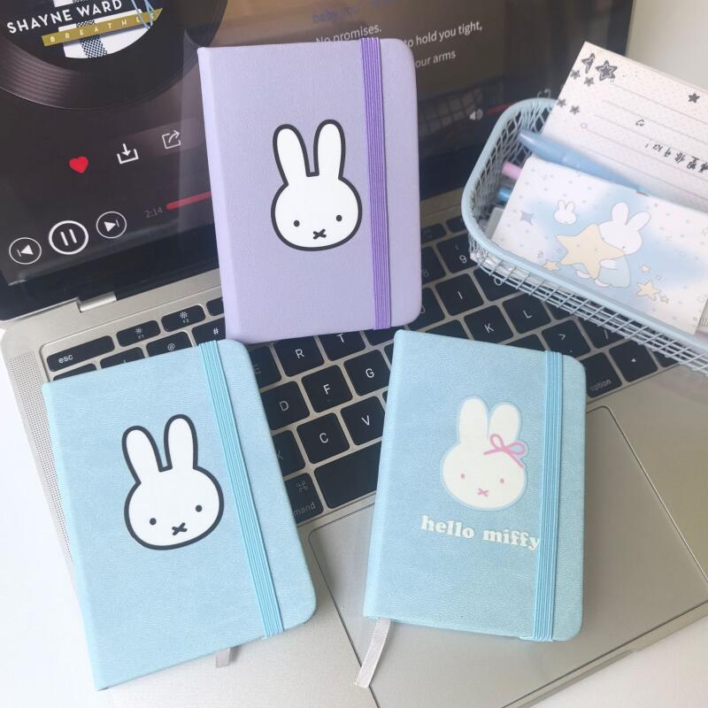 Travel Journal Accessories - Miffy Kawaii A7 Elastik Askılı Defter
