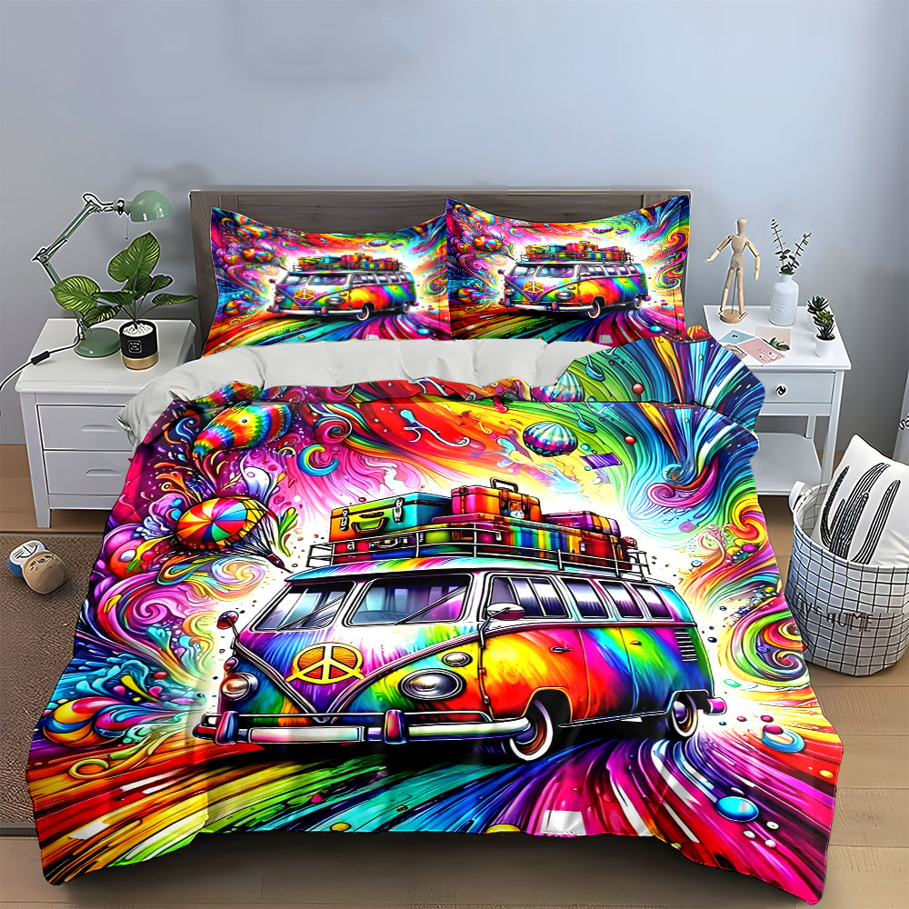 Travel Van Accessories - Psychedelic Seyahat Vanı Aksesuar Seti Çoklu