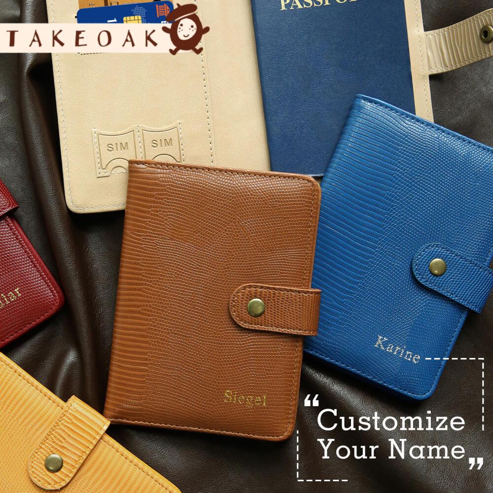 Travel Accessories Hong Kong - Takeoak Özel Tasarım Pasaport Kılıfı, Yapay