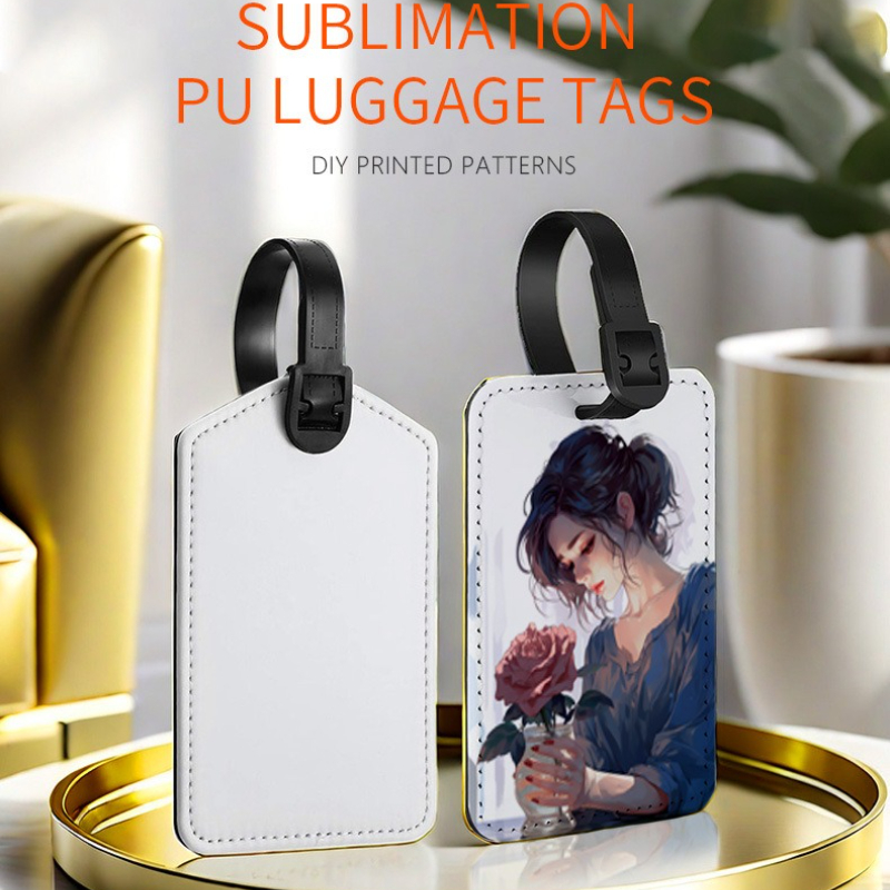 Travel Accessories List - Özelleştirilmiş Resim PU Deri Bagaj Etiketleri