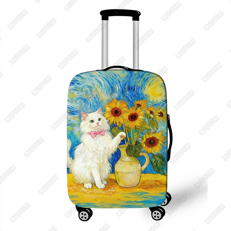 Travel Van Accessories - Yağlıboya Siyah Kedi Van Gogh Eserleri