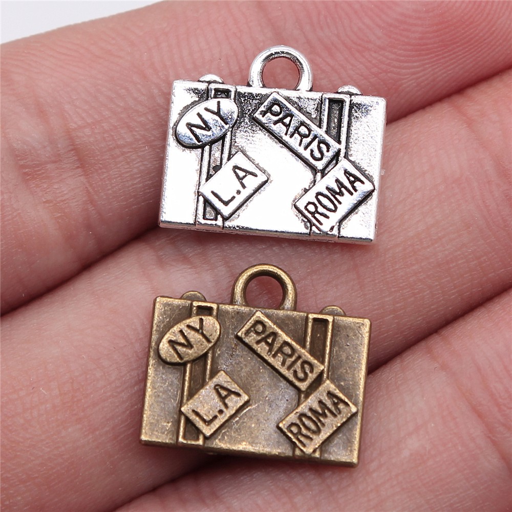 Travel Accessories New York - WYSIWYG 5 adet 15x16mm Charms seyahat