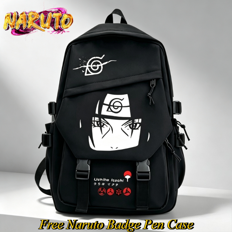 Travel Accessories In Japan - NARUTO Karikatür Sırt Çantası İki Boyutlu
