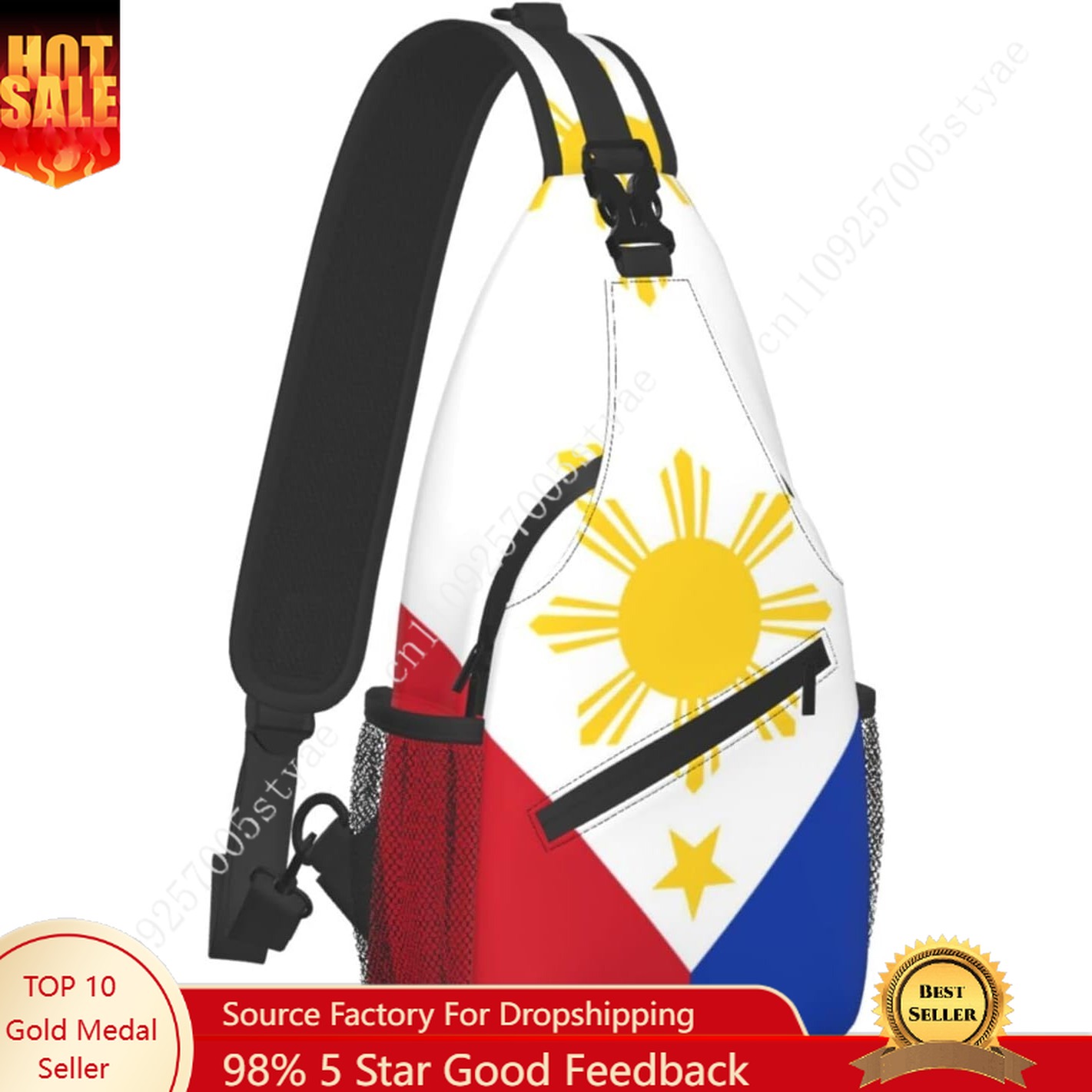 Filipinler Bayrağı Sling Sırt  - Travel Accessories Philippines incelemesi ve fiyatı