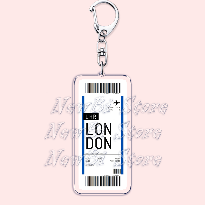 Uçak bilet biniş kartı anahtar - Travel Accessories New York incelemesi ve fiyatı