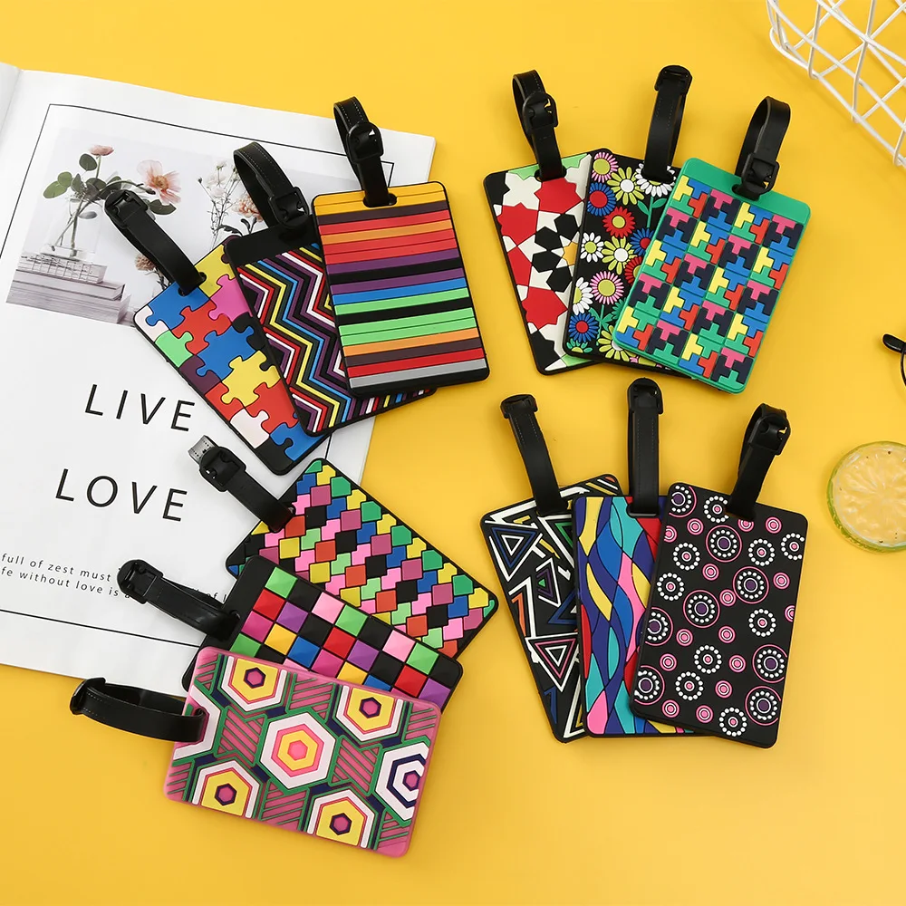 1 adet geometrik bagaj etiketl - Travel Accessories List incelemesi ve fiyatı