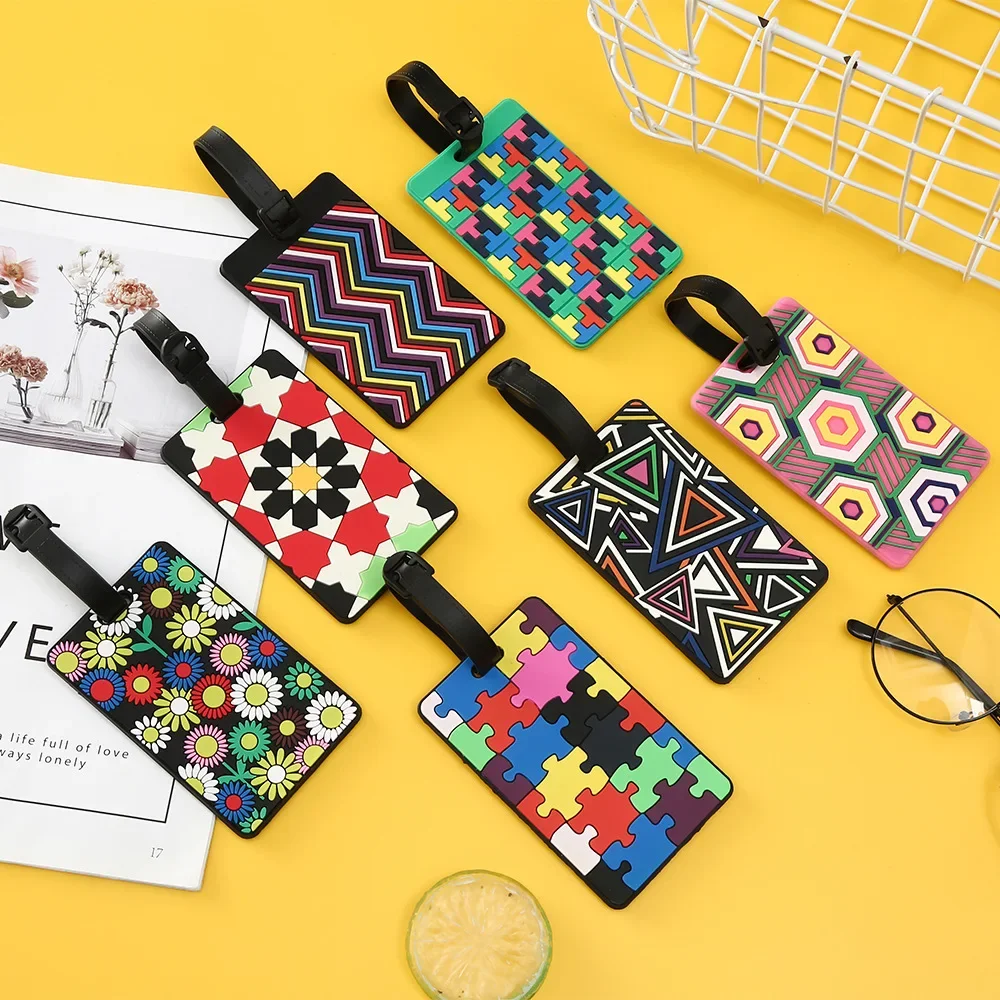 1 adet geometrik bagaj etiketl - Travel Accessories List incelemesi ve fiyatı
