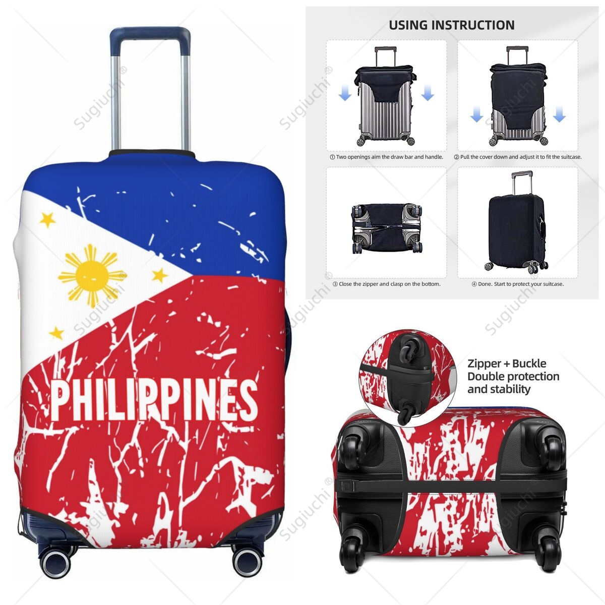 Filipinler Bayrağı Bagaj Kapağ - Travel Accessories Philippines incelemesi ve fiyatı